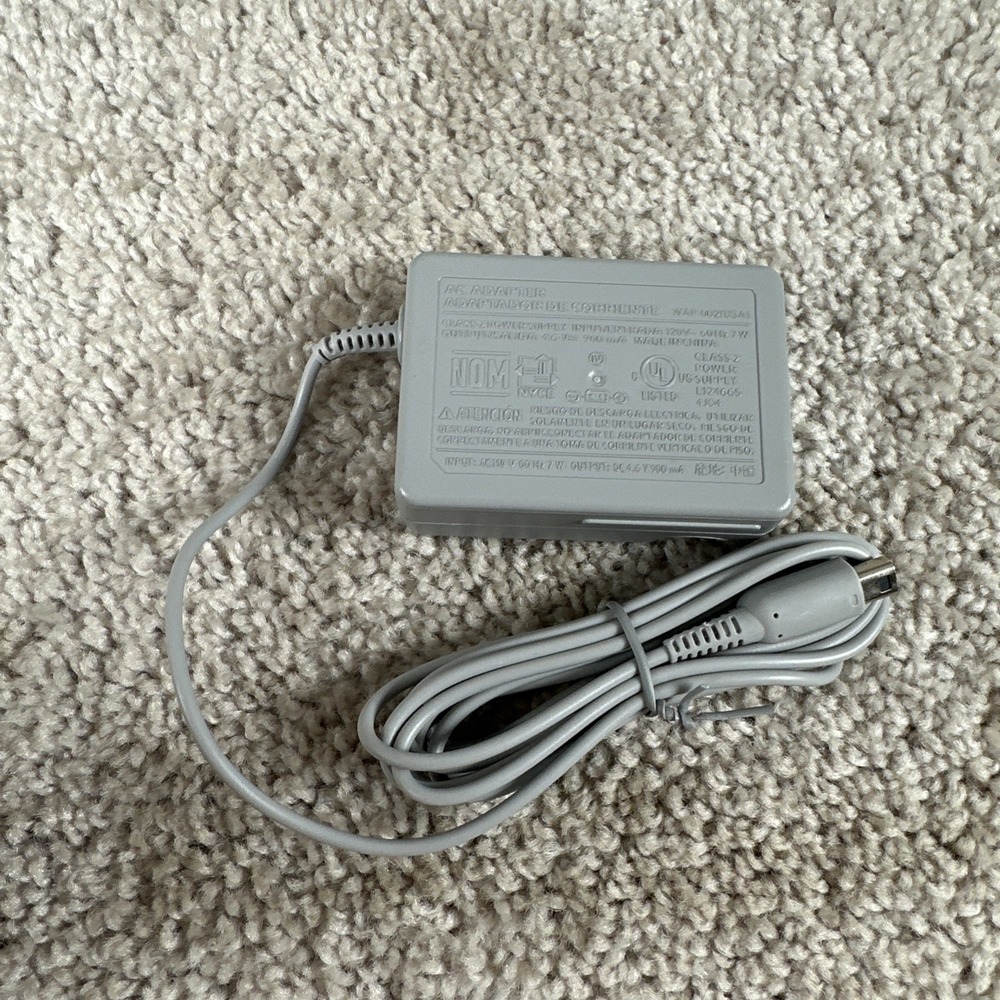 Official Nintendo AC Adapter WAP-002 OEM Charger 3DS XL 2DS DSi Power Supply